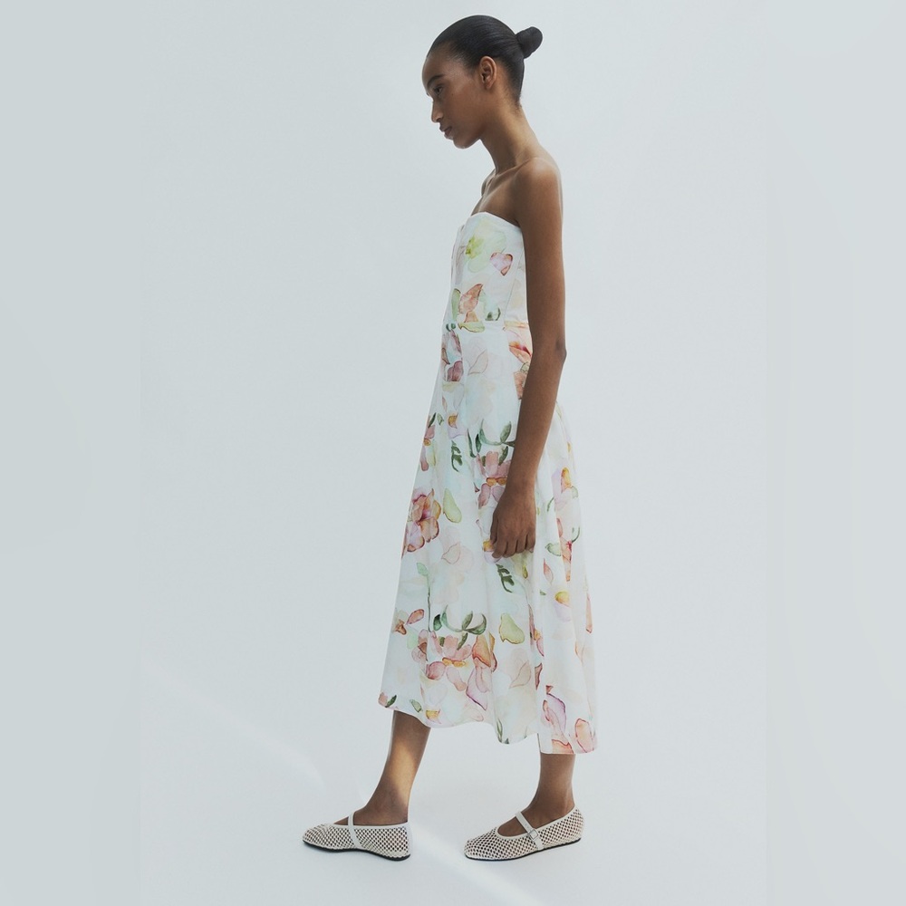 H&M watercolor Floral Dress